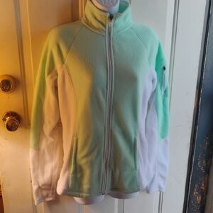 Tek Gear Mint Green and White Fleece Jacket
